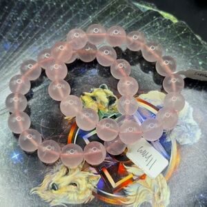 Rose Quartz Brazil Bracelet 11mm